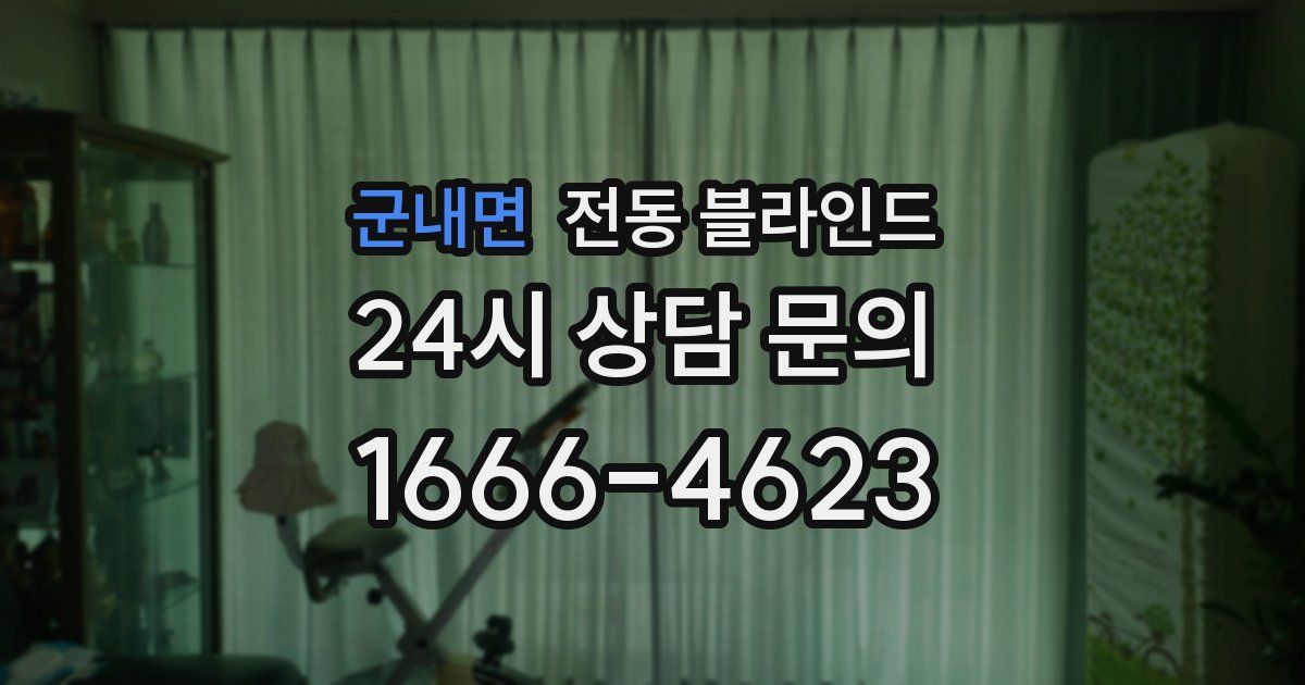 군내면 전동 블라인드