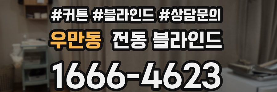 우만동 전동 블라인드