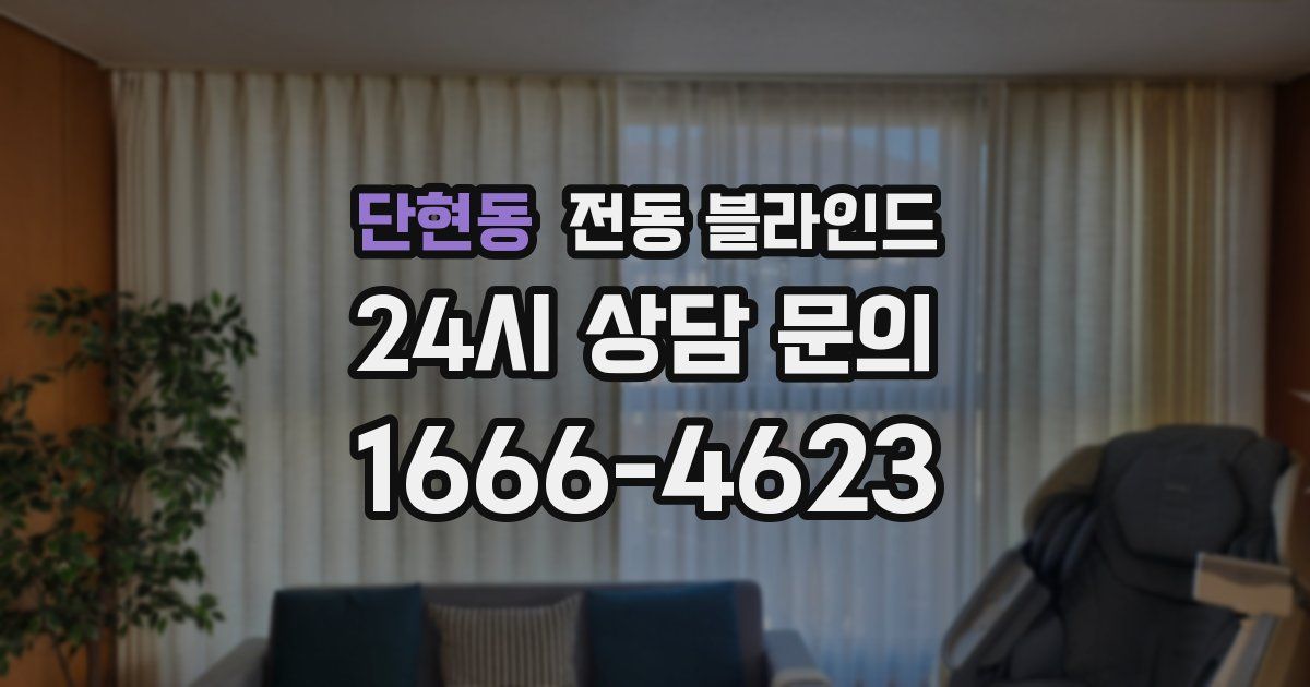 단현동 전동 블라인드