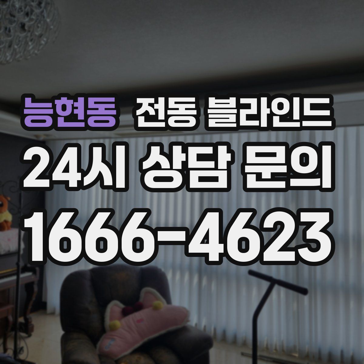 능현동 전동 블라인드