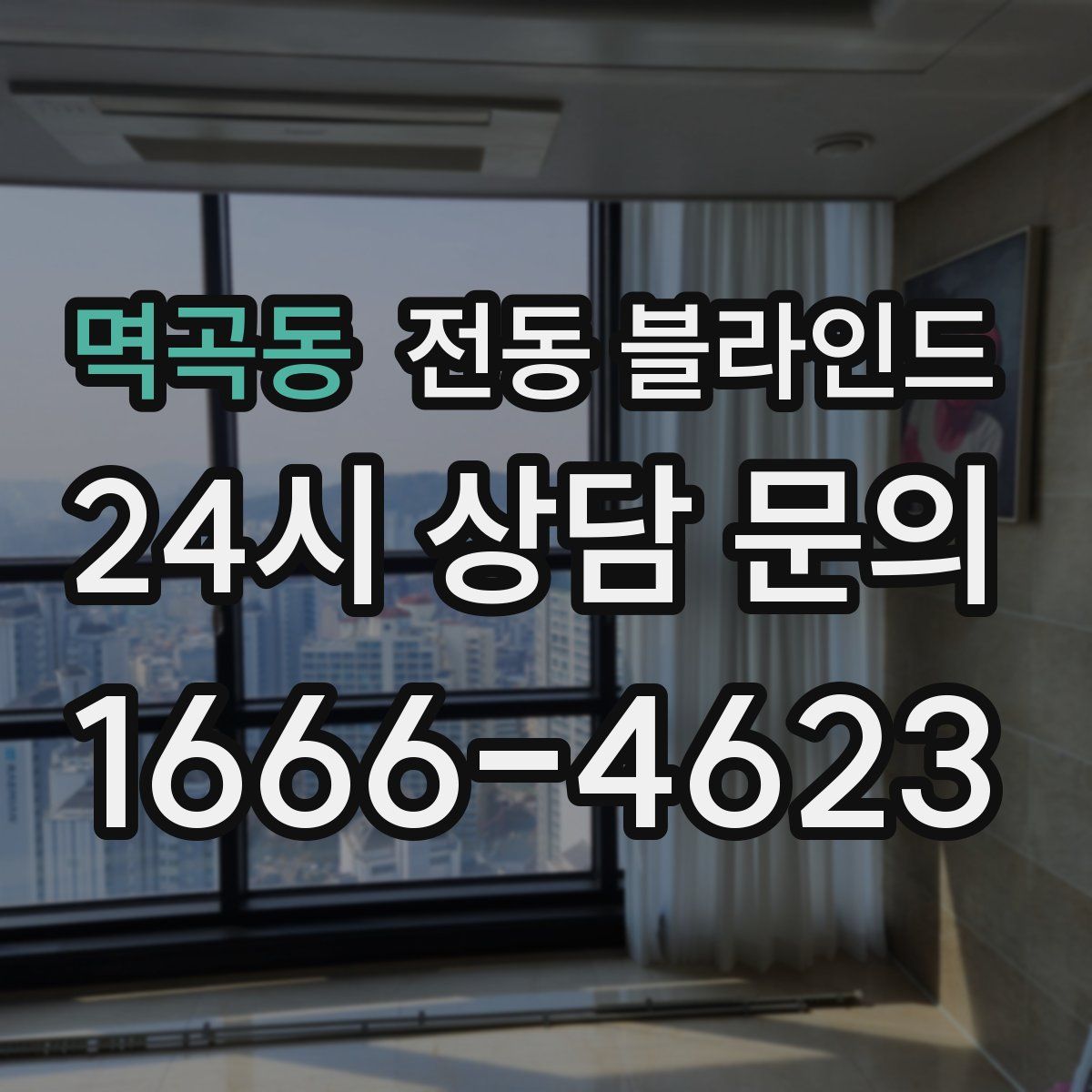 멱곡동 전동 블라인드