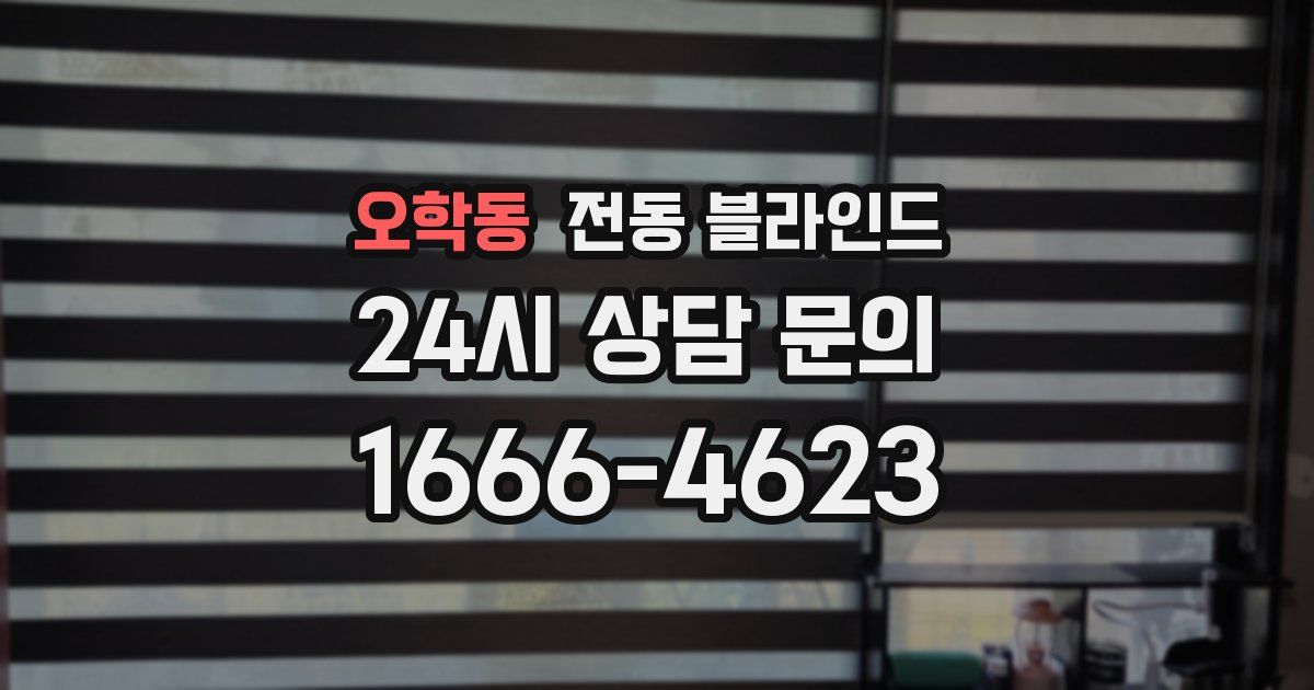 오학동 전동 블라인드