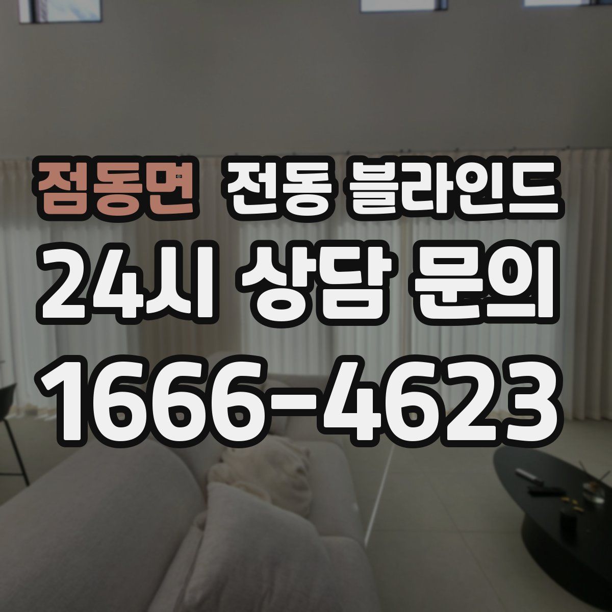 점동면 전동 블라인드
