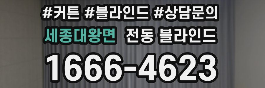세종대왕면 전동 블라인드