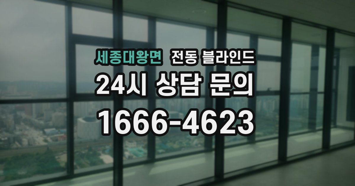 세종대왕면 전동 블라인드