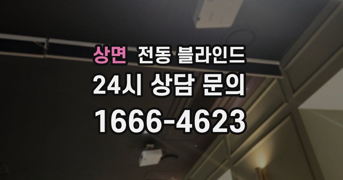 상면 전동 블라인드