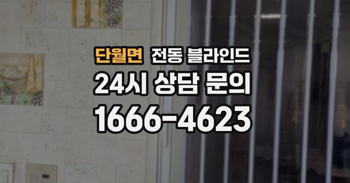 단월면 전동 블라인드
