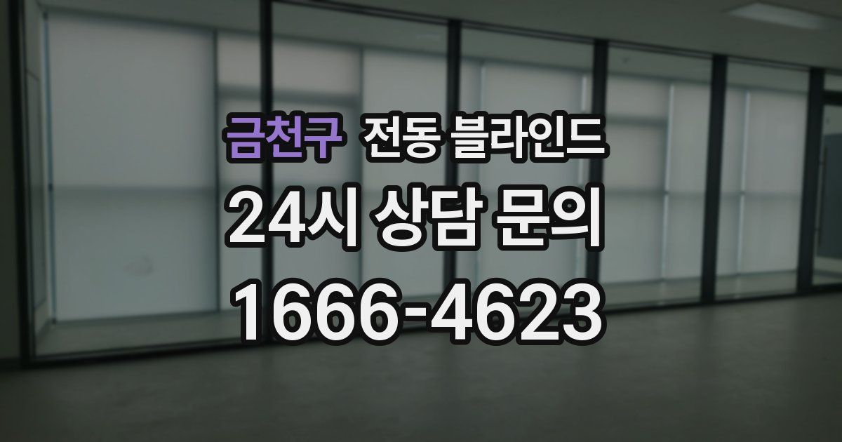 금천구 전동 블라인드