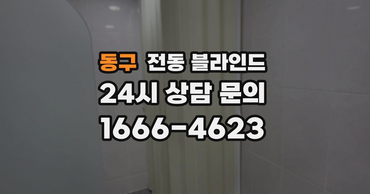 동구 전동 블라인드