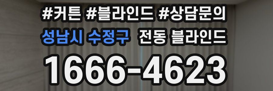 성남시 수정구 전동 블라인드