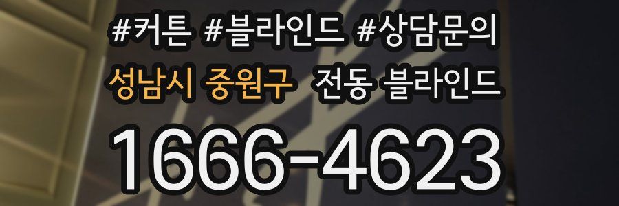성남시 중원구 전동 블라인드