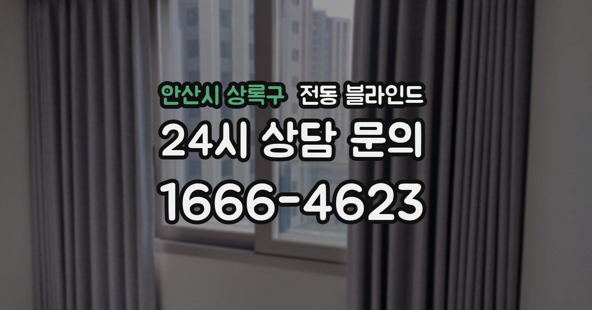 안산시 상록구 전동 블라인드