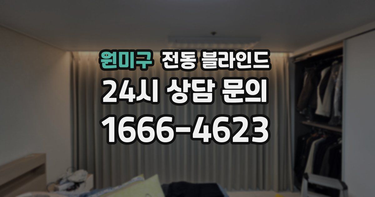 원미구 전동 블라인드