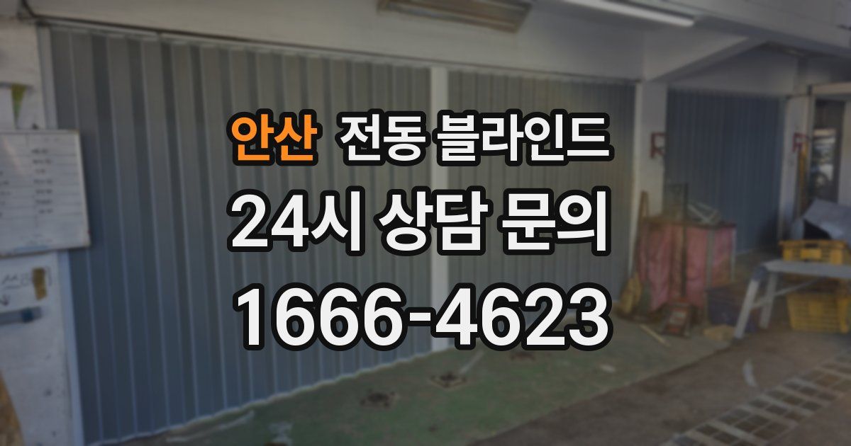 안산 전동 블라인드