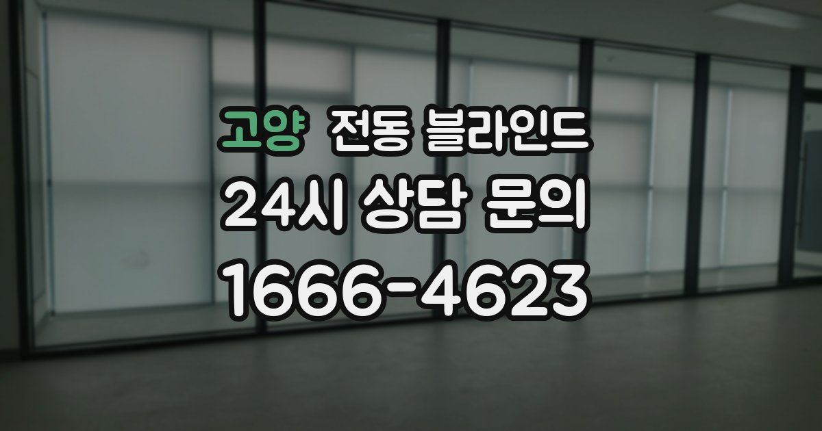 고양 전동 블라인드