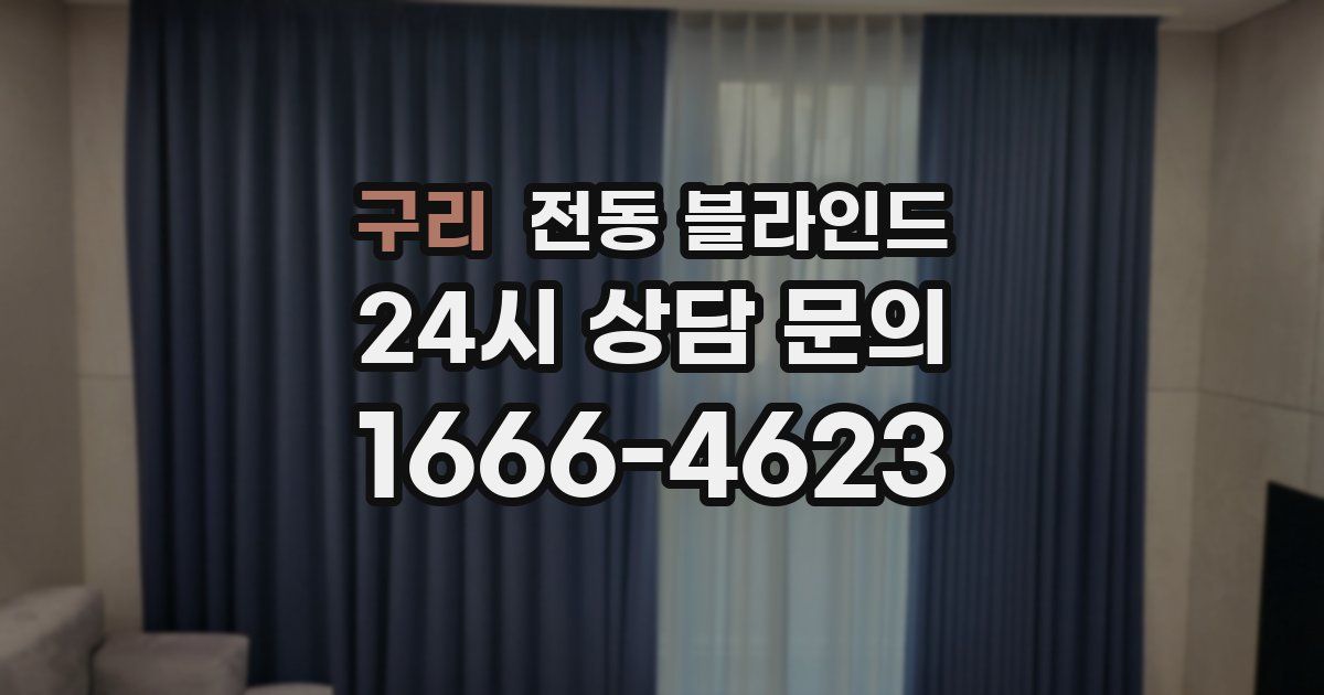 구리 전동 블라인드