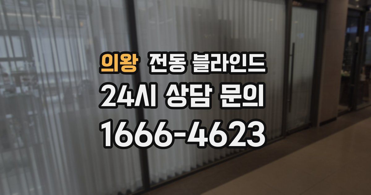 의왕 전동 블라인드