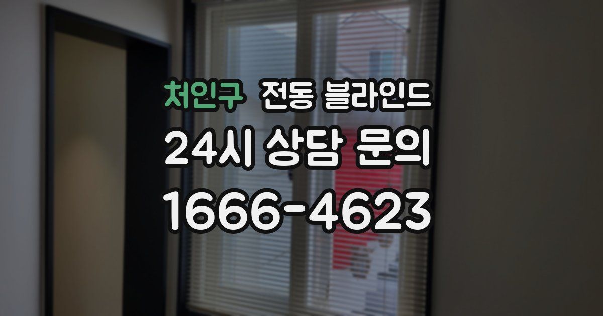 처인구 전동 블라인드