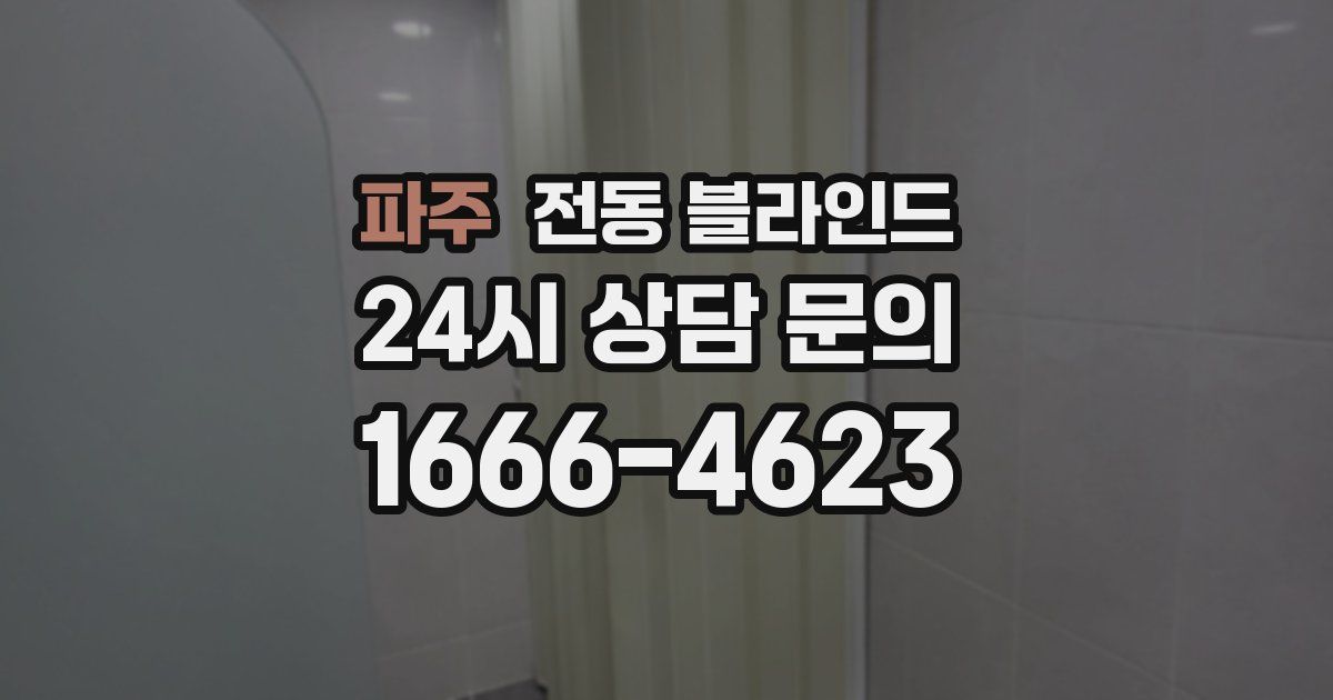 파주 전동 블라인드