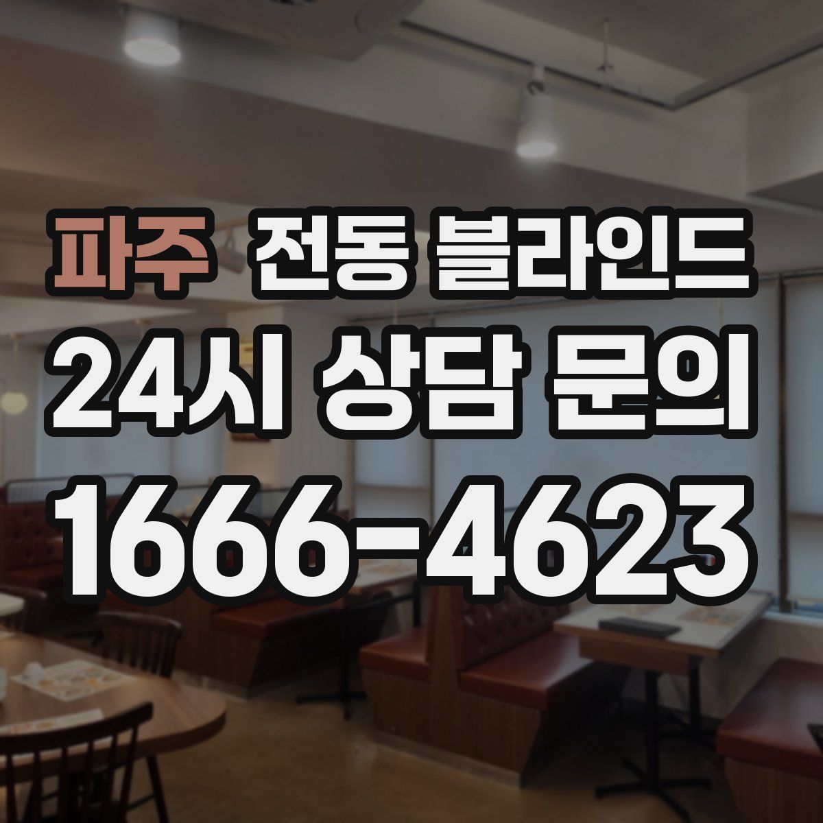 파주 전동 블라인드