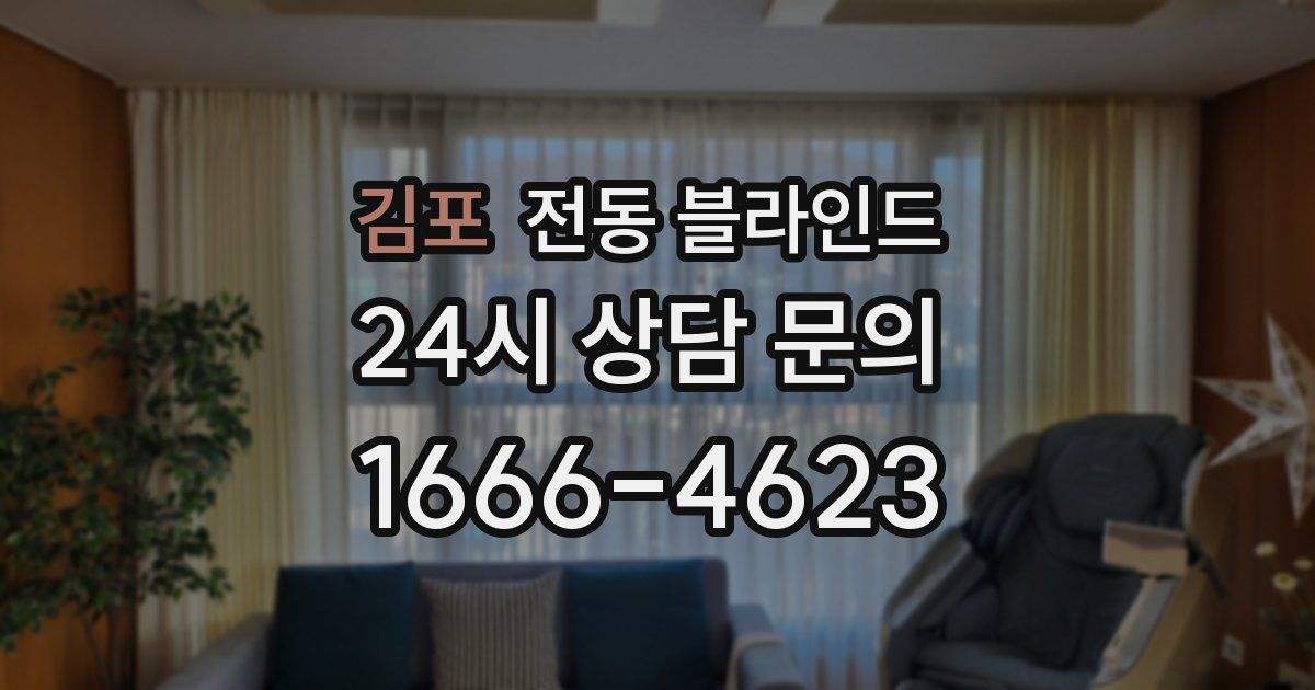 김포 전동 블라인드
