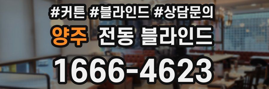 양주 전동 블라인드