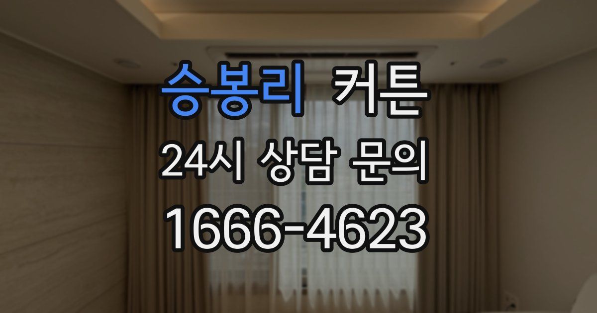 승봉리 커튼