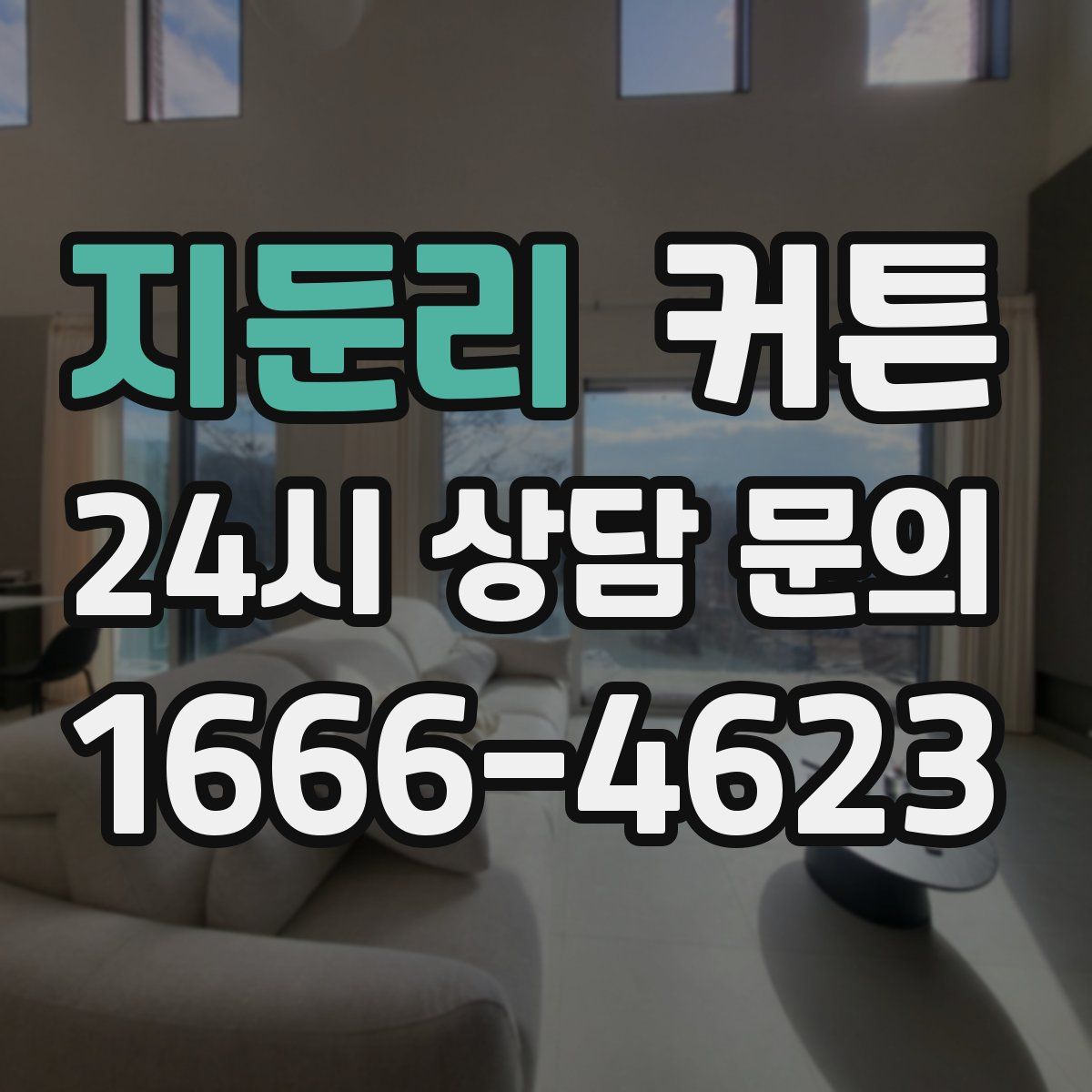 지둔리 커튼
