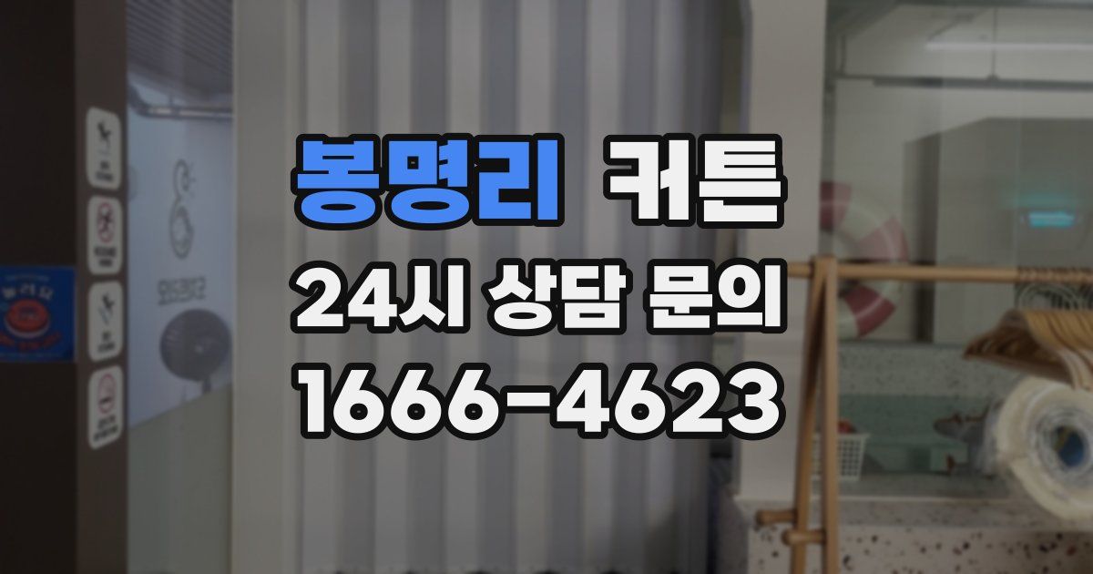 봉명리 커튼