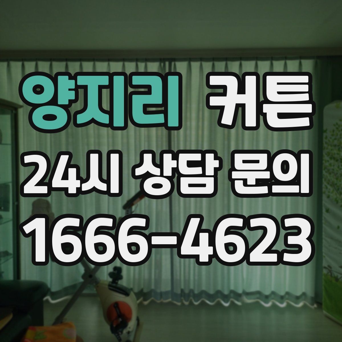 양지리 커튼