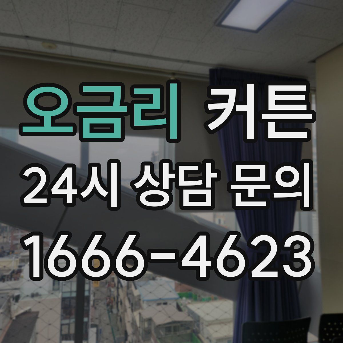 오금리 커튼