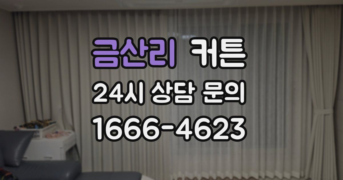 금산리 커튼