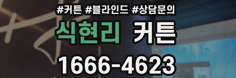 식현리 커튼