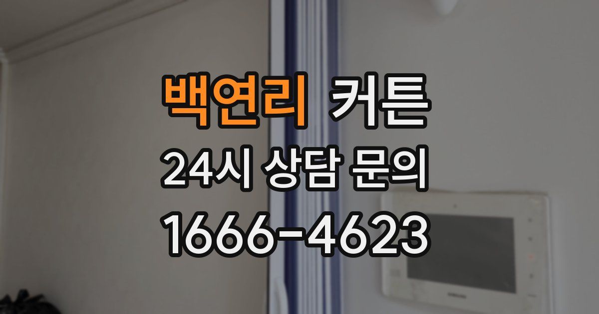 백연리 커튼