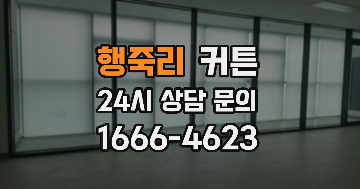 행죽리 커튼