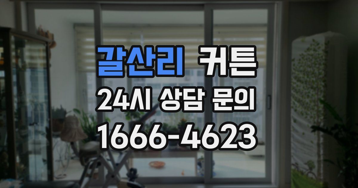 갈산리 커튼