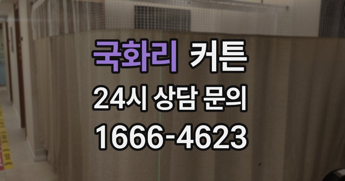 국화리 커튼