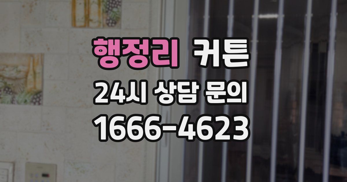 행정리 커튼