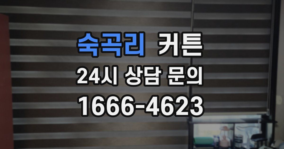 숙곡리 커튼