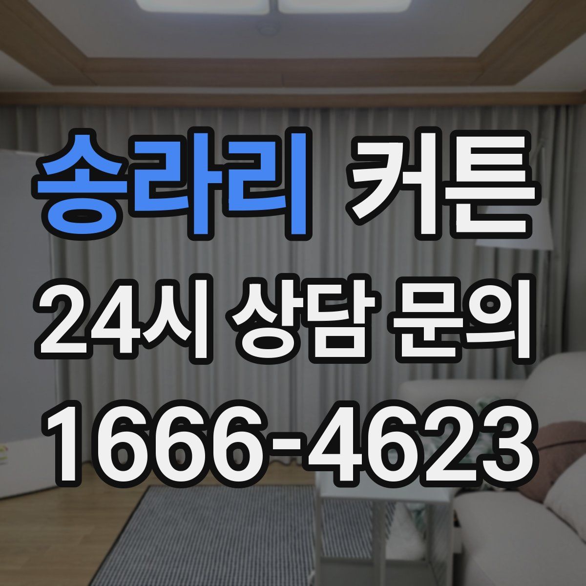 송라리 커튼