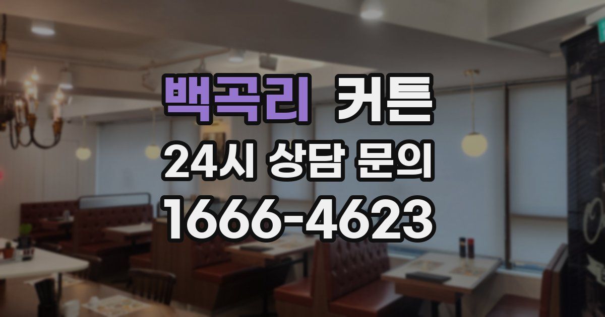 백곡리 커튼