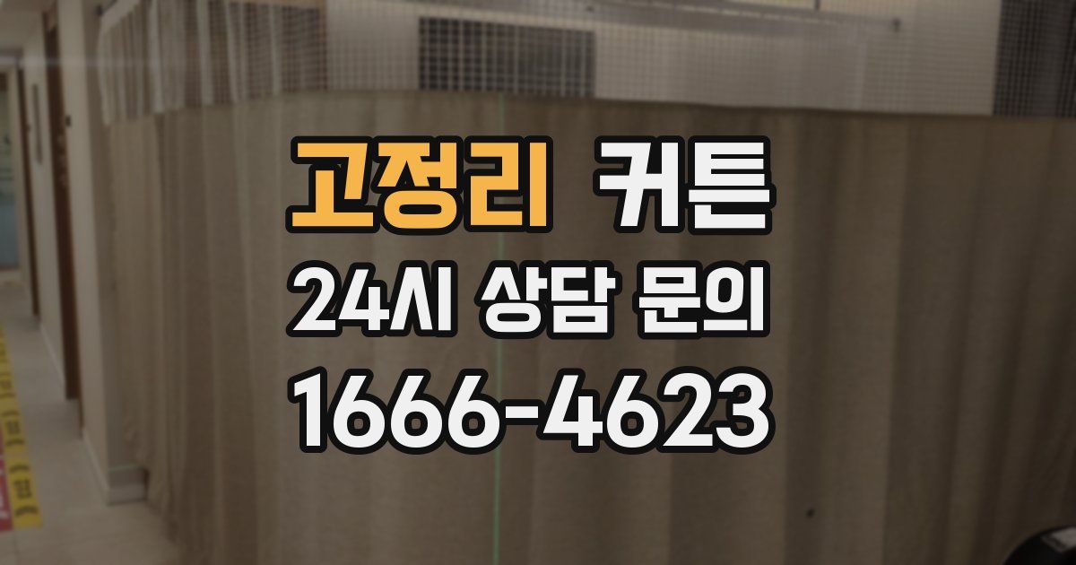 고정리 커튼