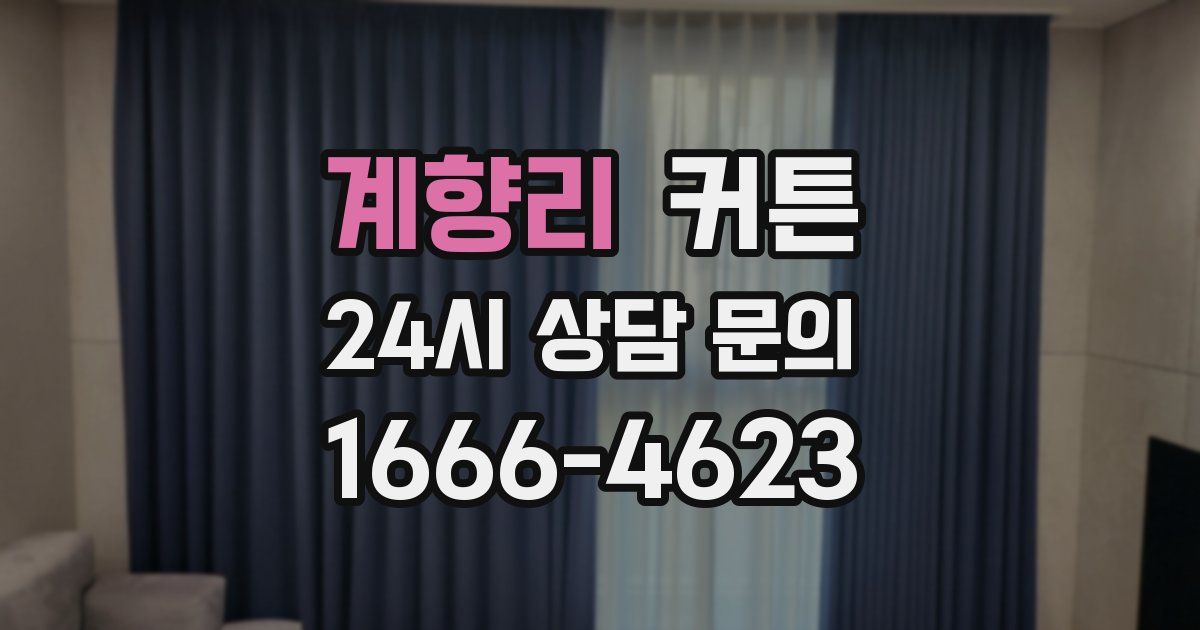 계향리 커튼