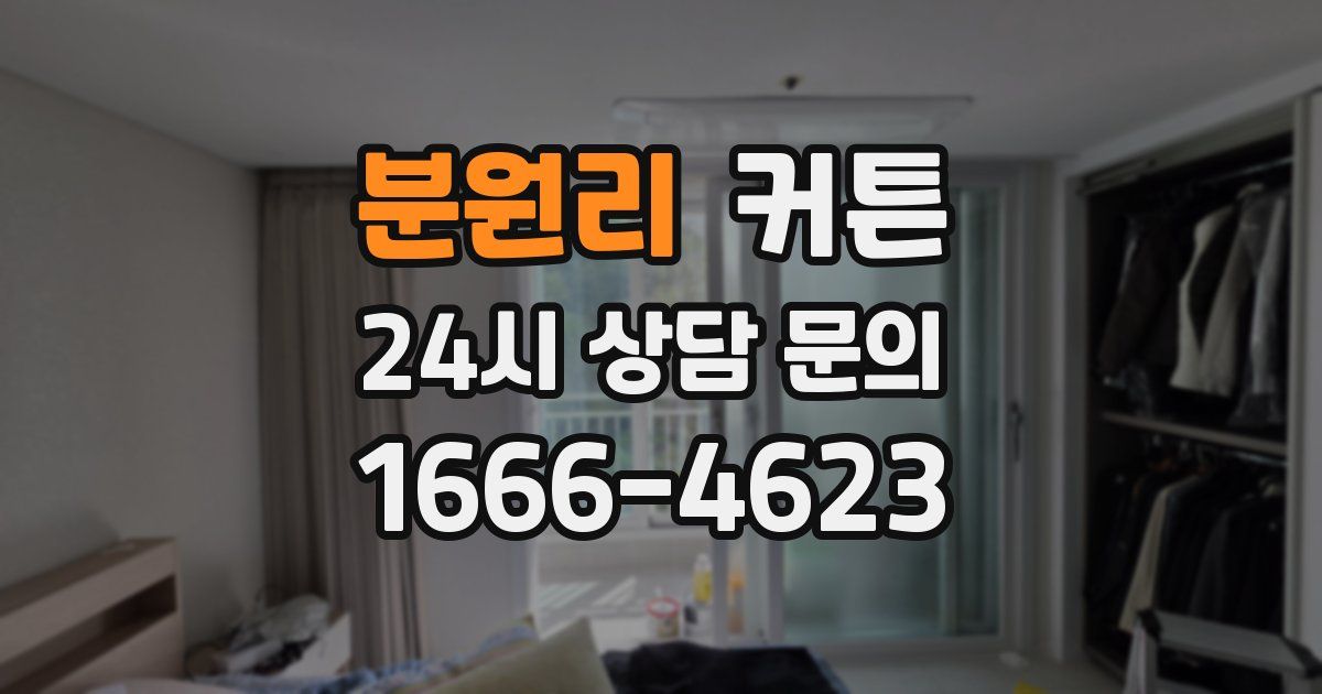 분원리 커튼
