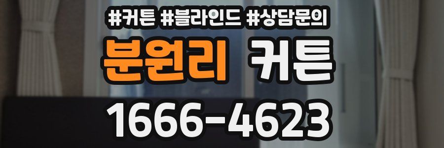 분원리 커튼
