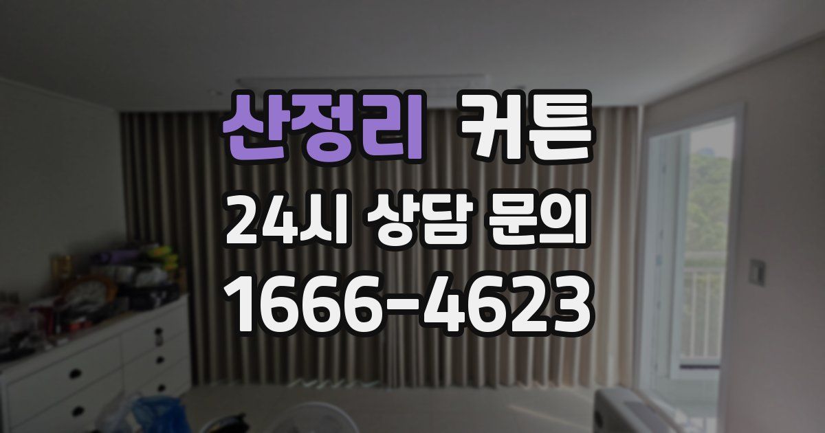 산정리 커튼