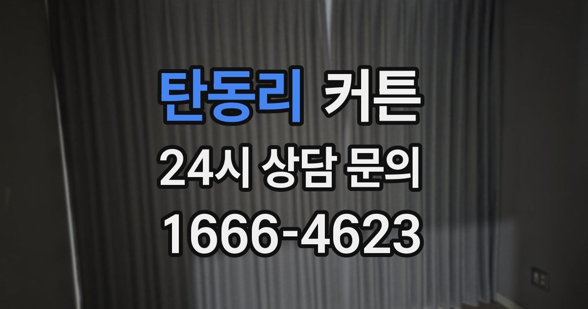 탄동리 커튼