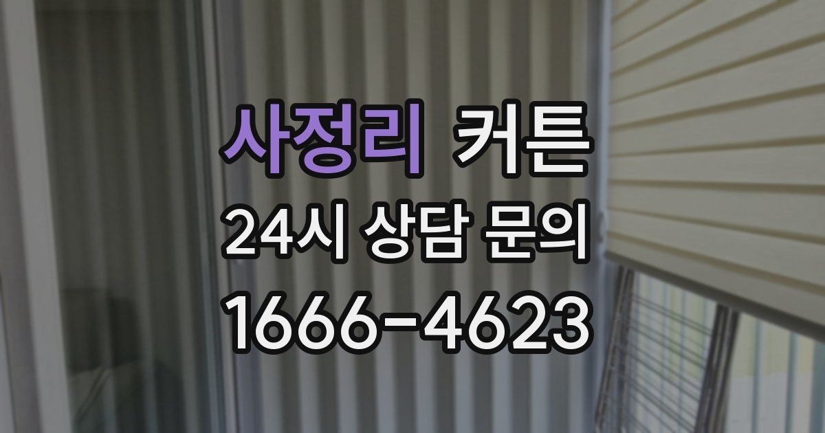 사정리 커튼