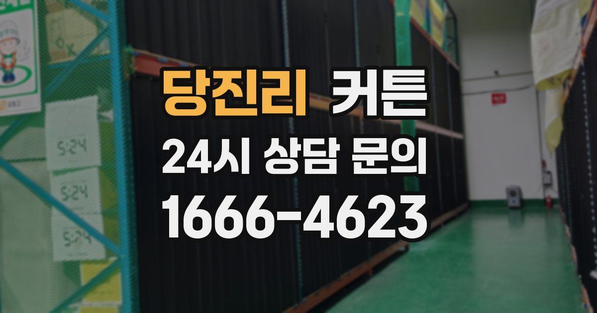 당진리 커튼