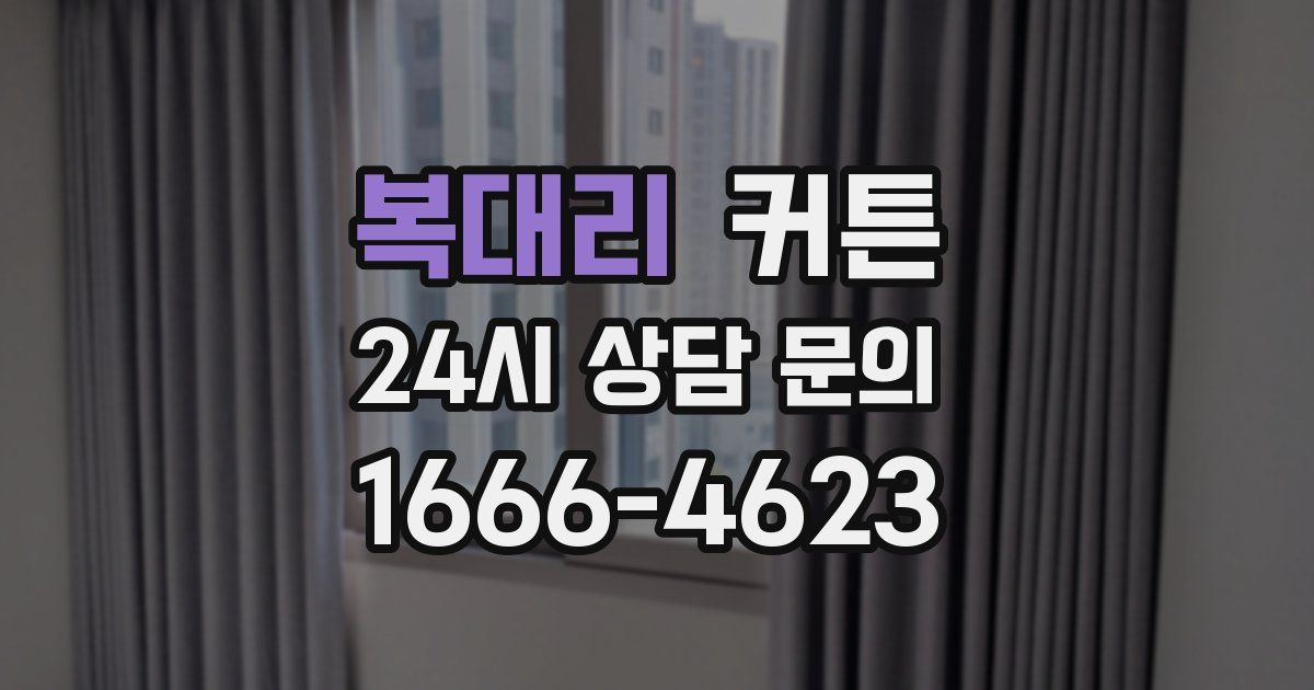 복대리 커튼